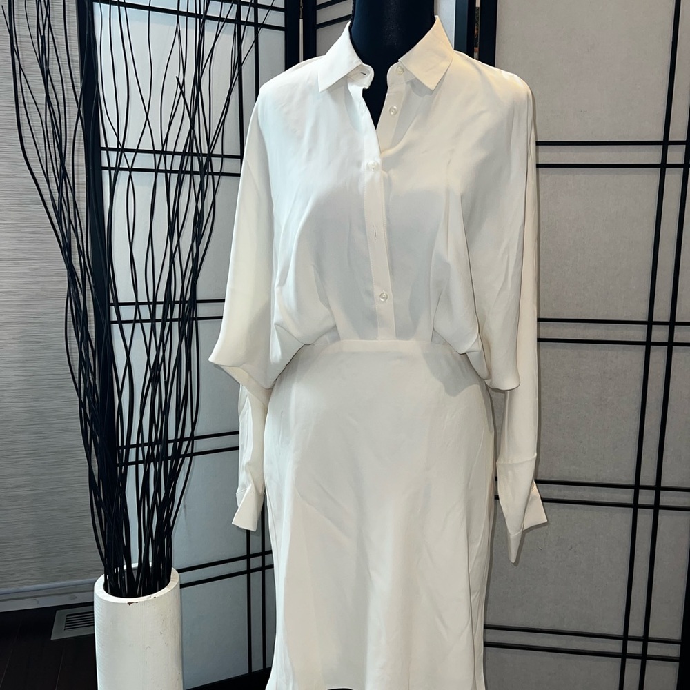 Elegant White Women's Dress